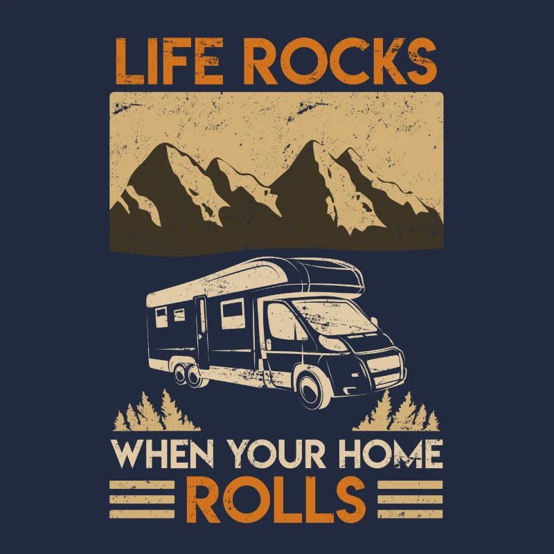 Camper Camper sort cadeau de camping retro