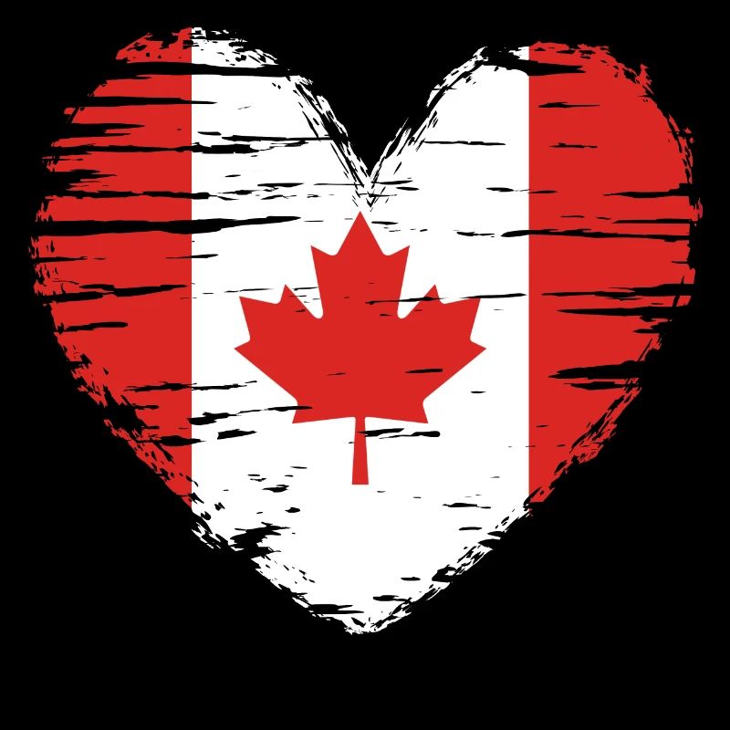 Canada coeur drapeau blason