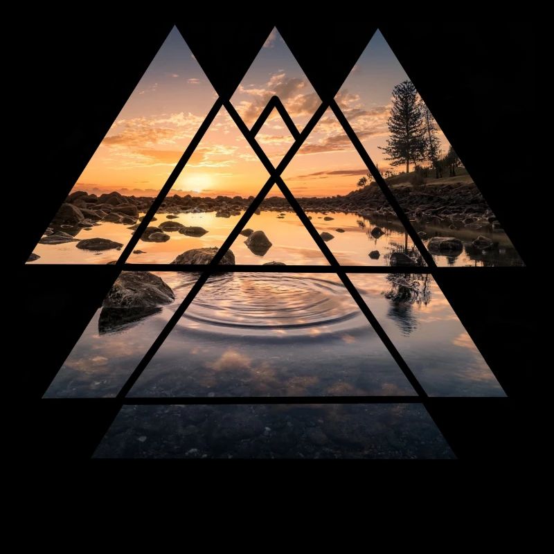 Lac abstrait