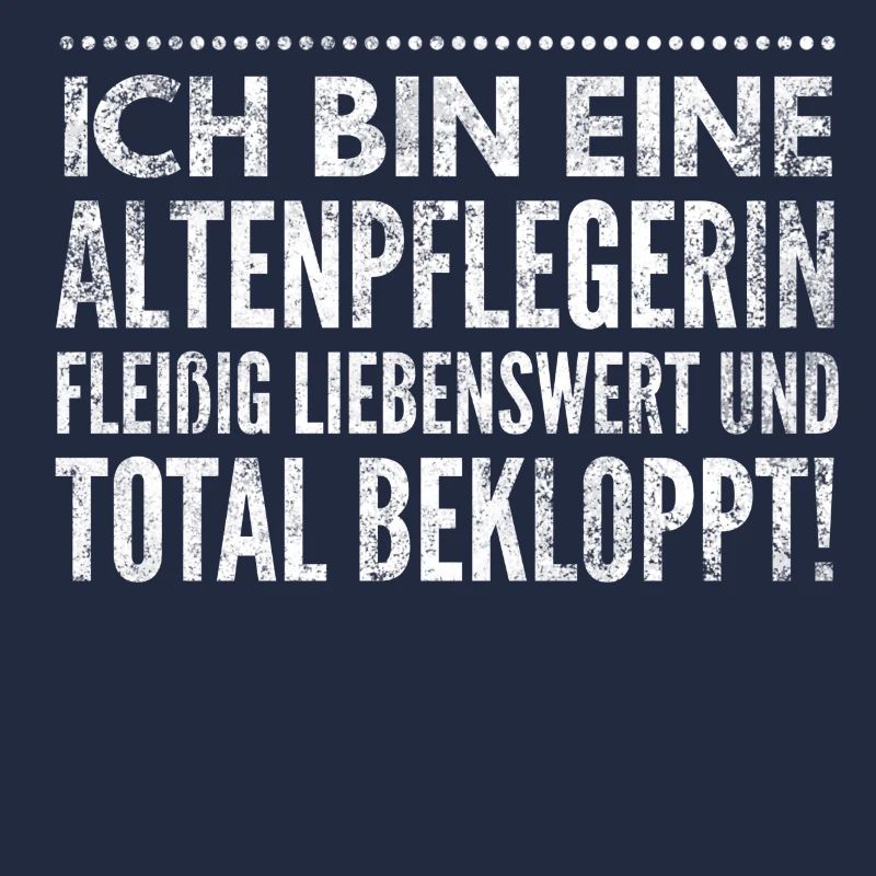 Ich bin eine fleißige Altenpflegerin von Beruf