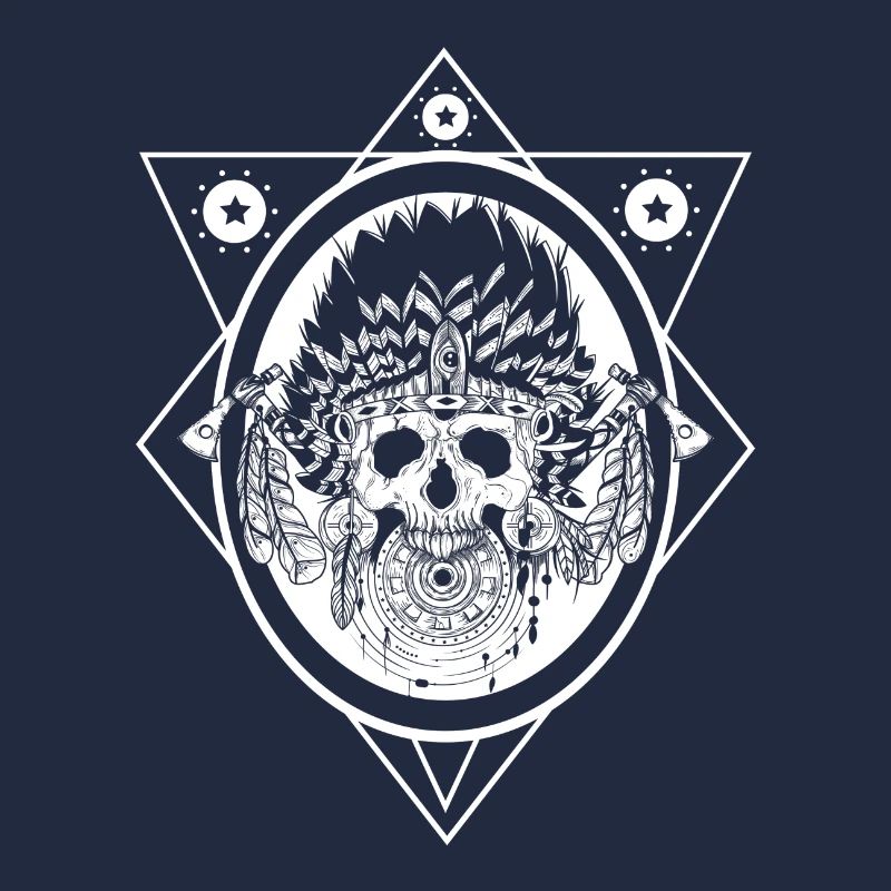 Squelette du crâne Totem
