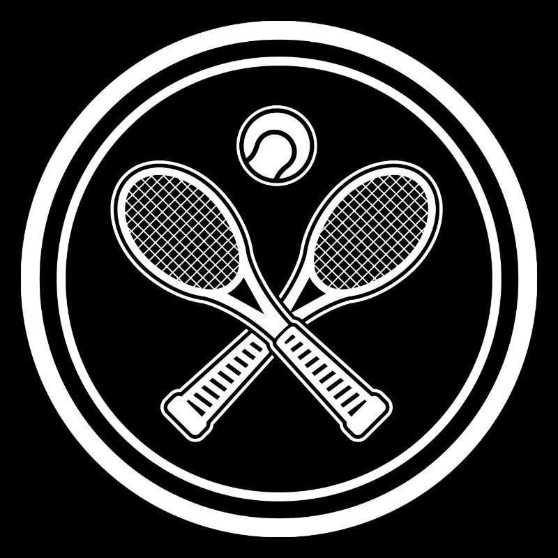 Round tennis symbol to design yourself
