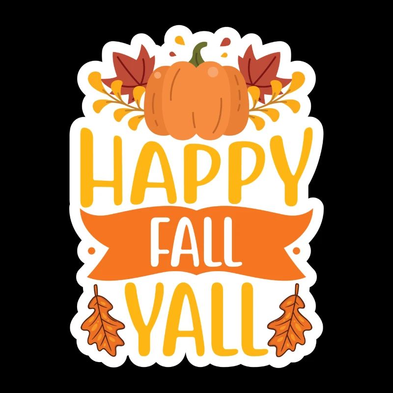Herbst Zitat Happy Fall Yall