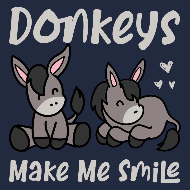Donkeys Make Me Smile Mule Farm Animal