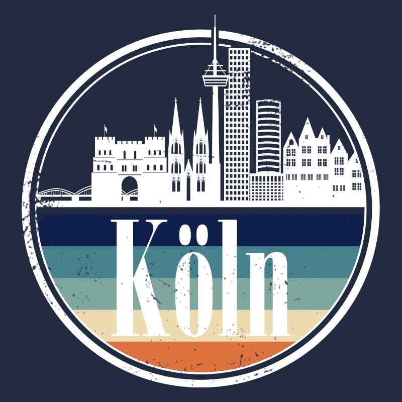 retro Kölner Skyline