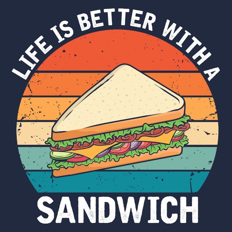 Leben ist Besser mit Sandwich Essen BBQ