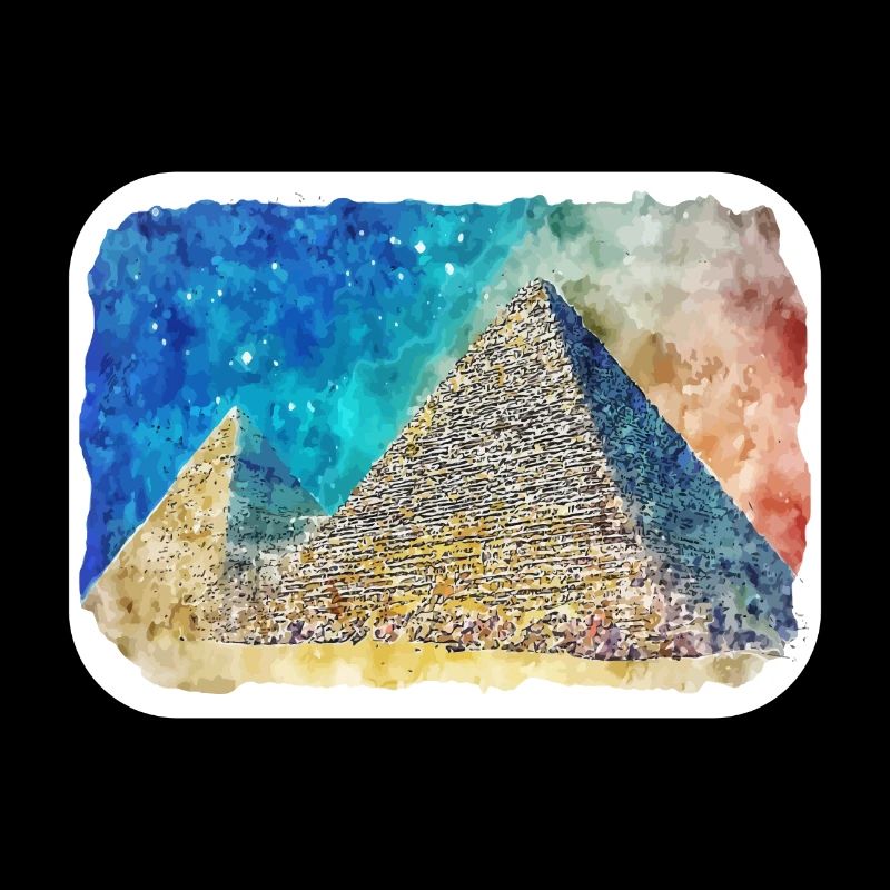 Le Caire Egypte Aquarelle Esquisse Dessinée Illustration