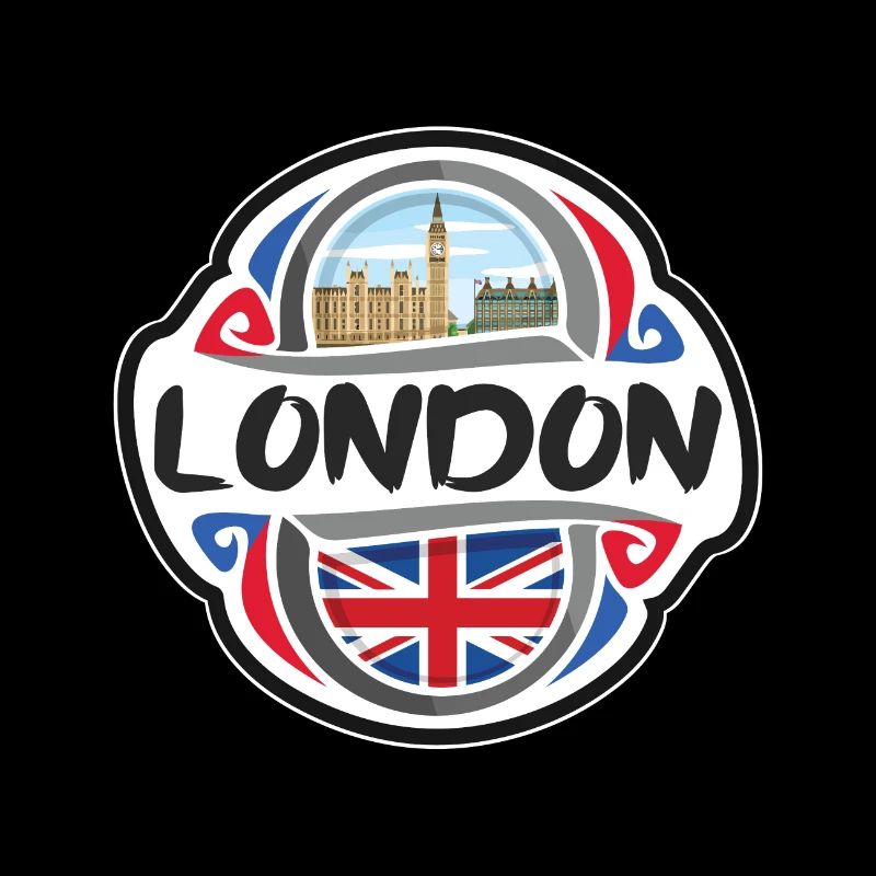 Londres Royaume-Uni Royaume-Uni Drapeau Souvenir de voyage Badg