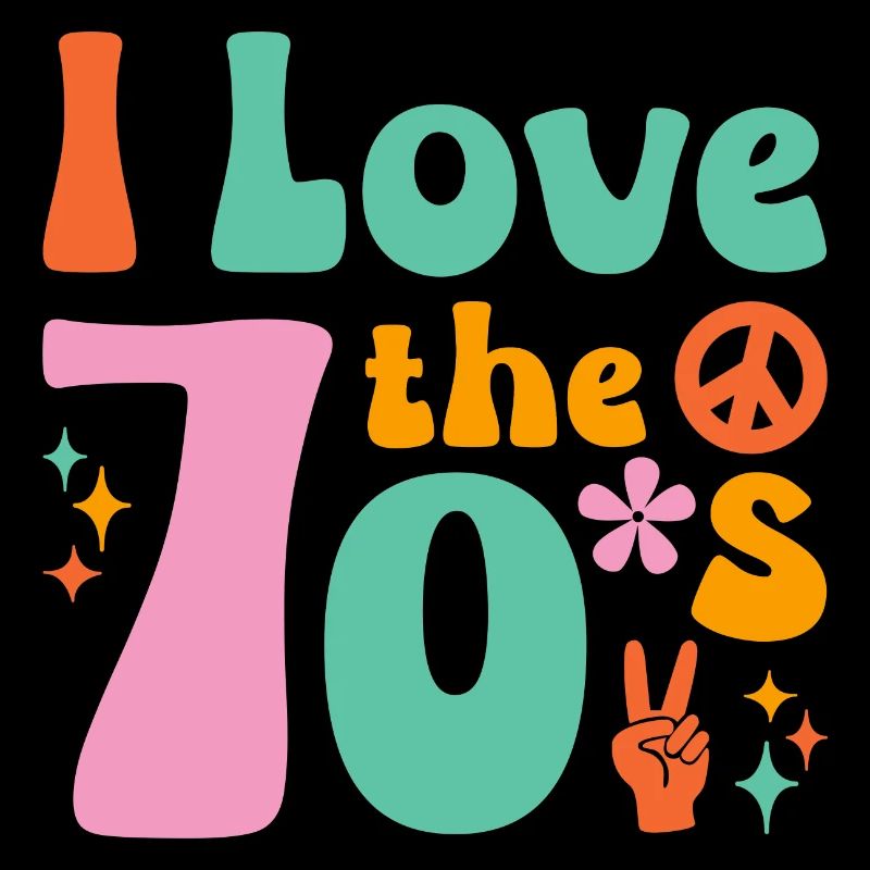 Ich Liebe die 70er Hippie