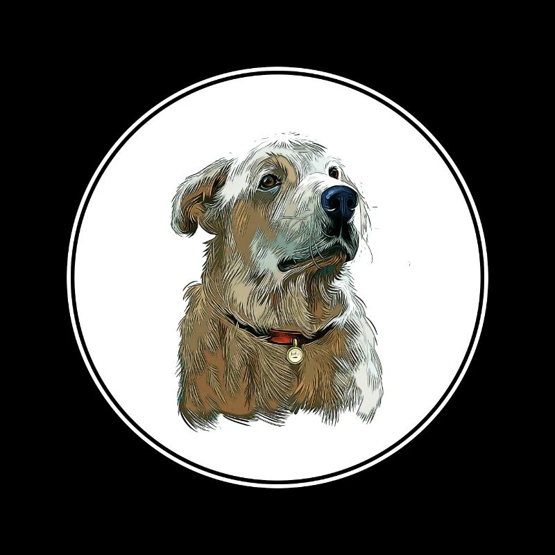 Akbash Dog Watercolor Paint Illustration