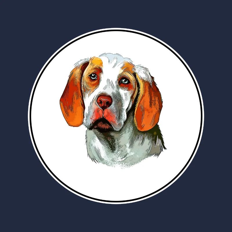 Ariege Pointer Dog Aquarelle Art Illustration