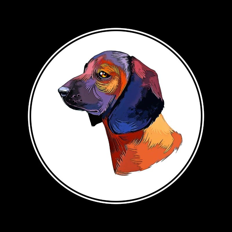 Bavarian Mountain Hound Dog Aquarelle Illustratio