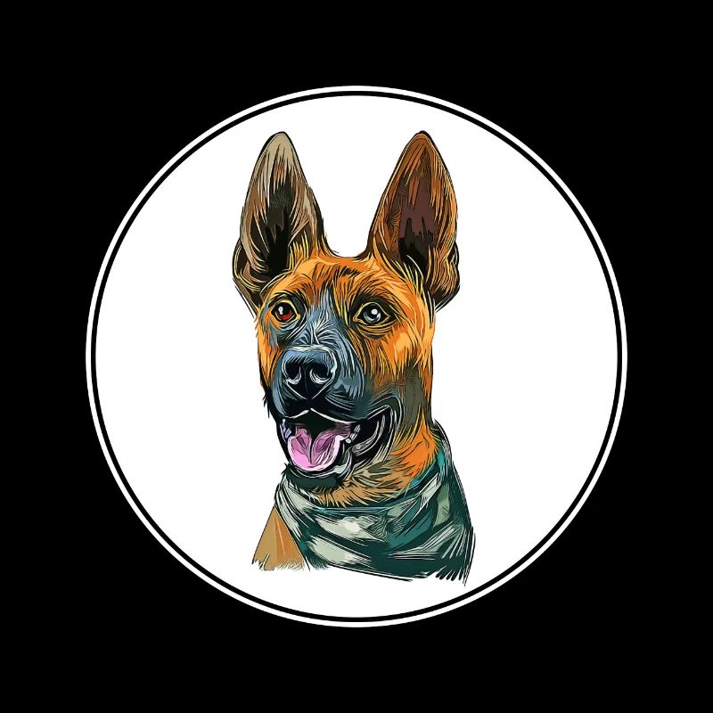 Illustration de l’aquarelle Plott Hound Dog