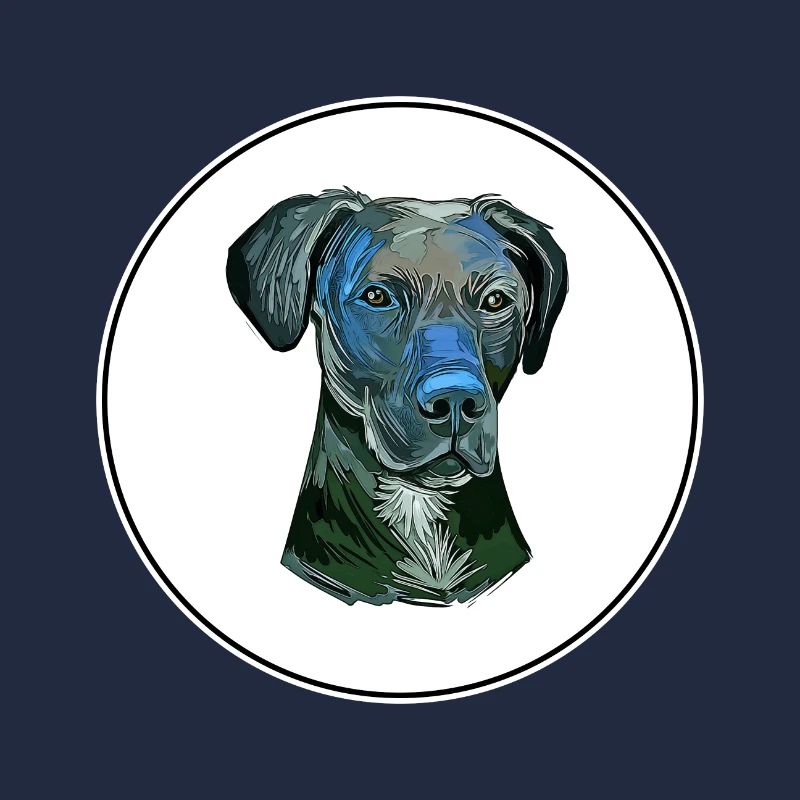Illustration de l’aquarelle stephens Cur Dog