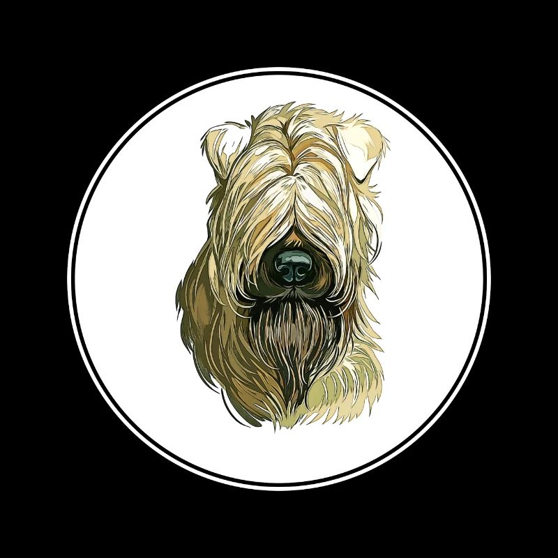 Illustration de chien Wheaten Terrier à poil doux