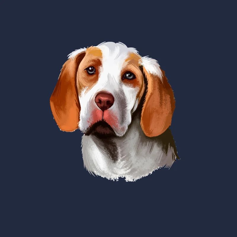 Ariege Pointer Dog Aquarelle Art Illustration