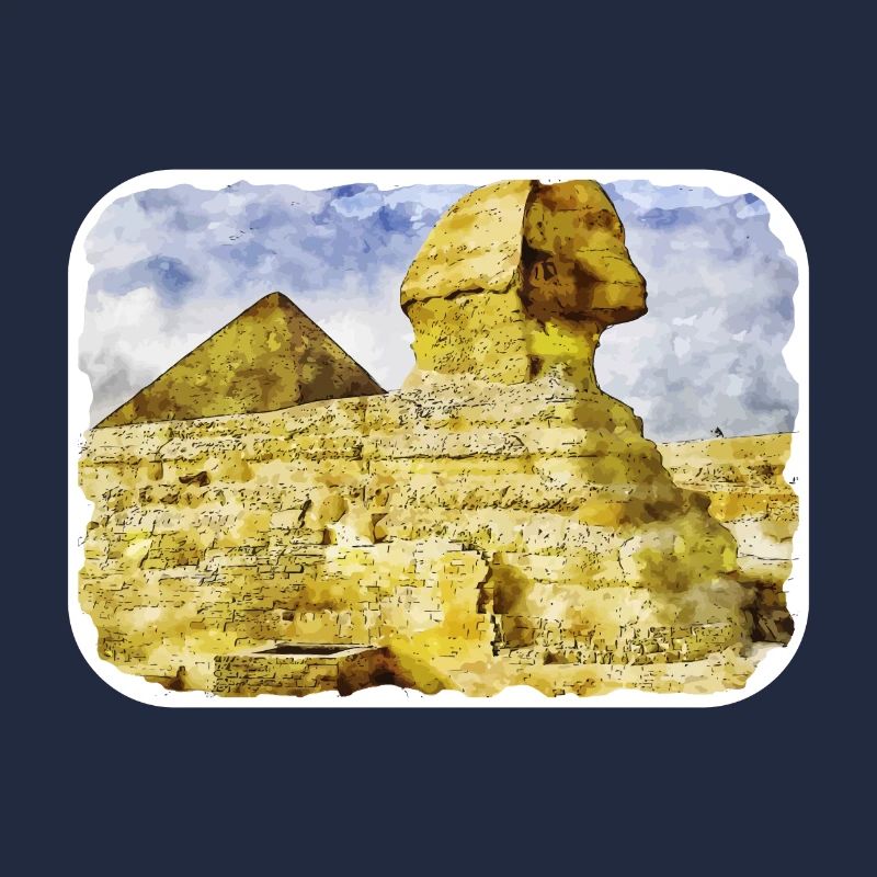 Le Caire Egypte Aquarelle Esquisse Dessinée Illustration