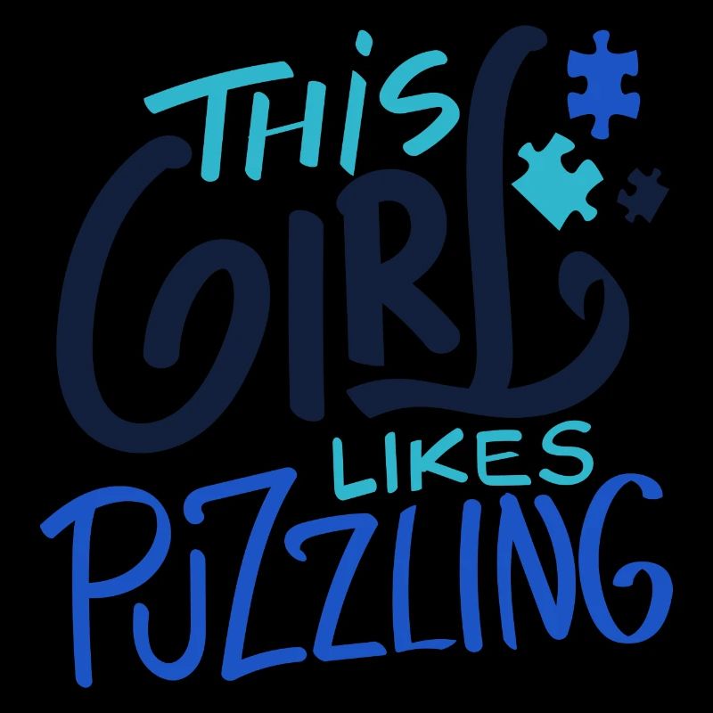 Mädchen mag rätselhaftes Puzzle Master Jigsaw