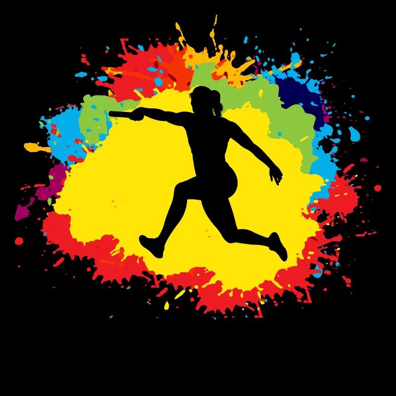 Course de relais athlète athlétisme course à pied