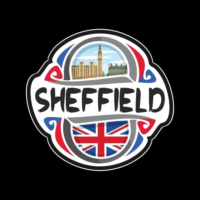 Sheffield Royaume-Uni Royaume-Uni Drapeau Souvenir de voyage B