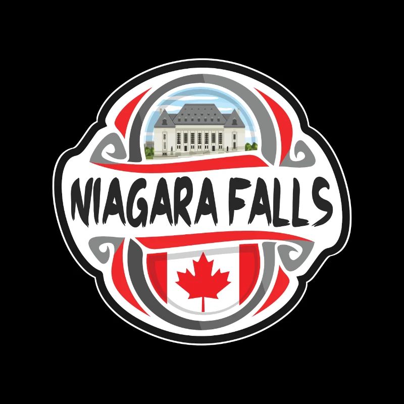 Niagara Falls Canada Flag Badge souvenir de voyage St