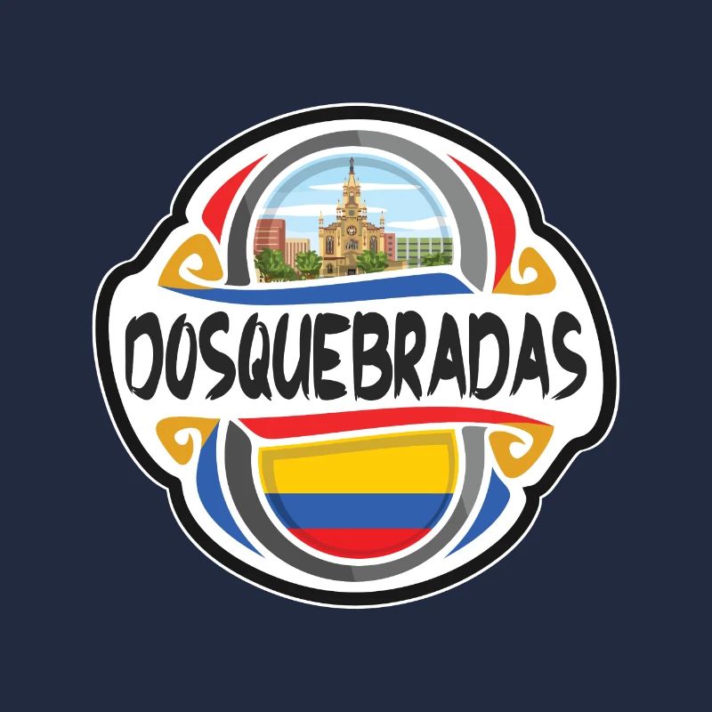 Dosquebradas Colombie Drapeau Voyage Souvenir Badge S