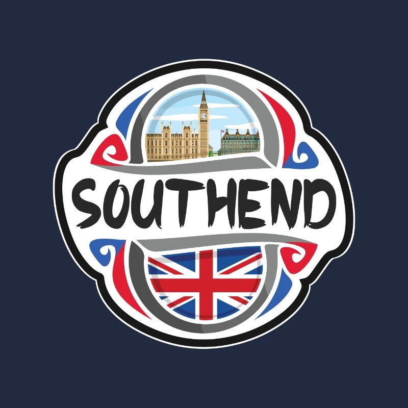 Southend Royaume-Uni Royaume-Uni Drapeau Souvenir de voyage Ba