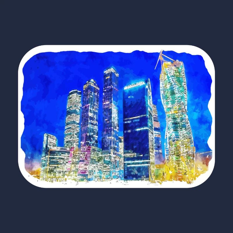 Moscou Russie Aquarelle Esquisse Dessin Dessiné
