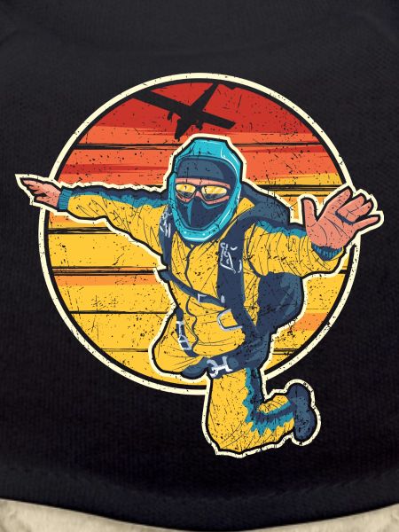 Sunrise Skydiver Jump Logo