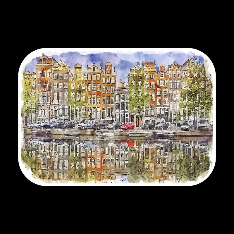 Amsterdam Pays-Bas Aquarelle Dessin
