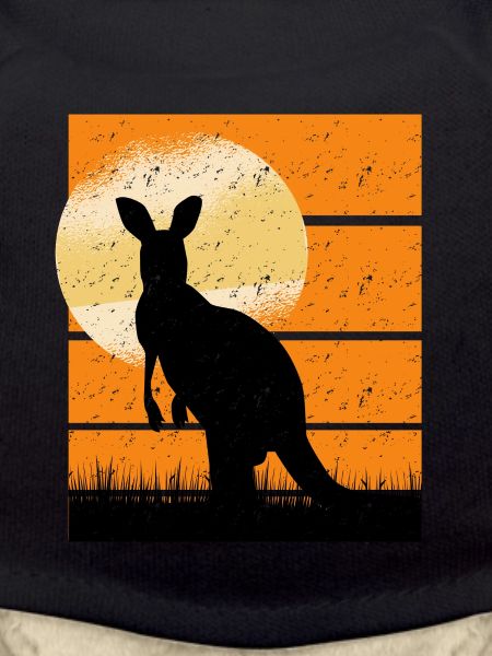 Cangaroo in Sunset retro