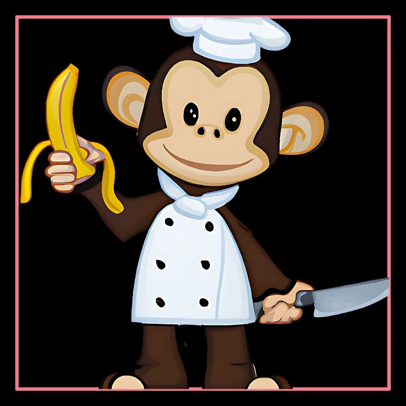 Cuisiniers de singe banane