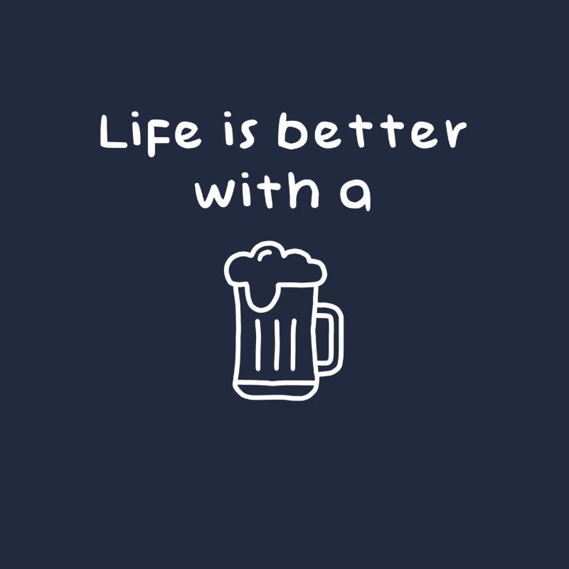 Mit einem Bier ist das Leben besser