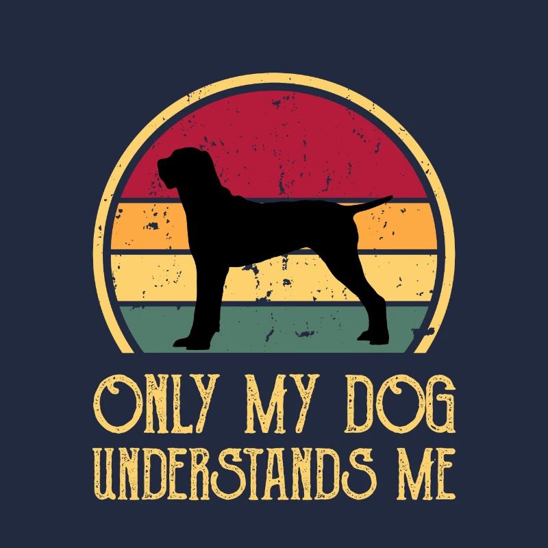 Ariege Pointer Dog Lover Silhouette Vintage Sunset