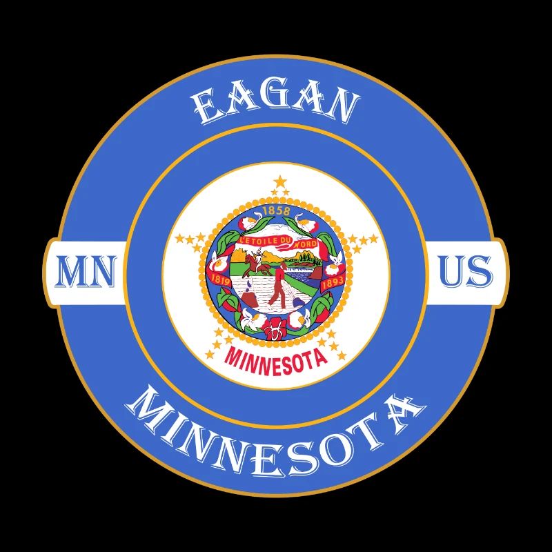 Eagan Minnesota Flagge USA Reise Souvenir Abzeichen