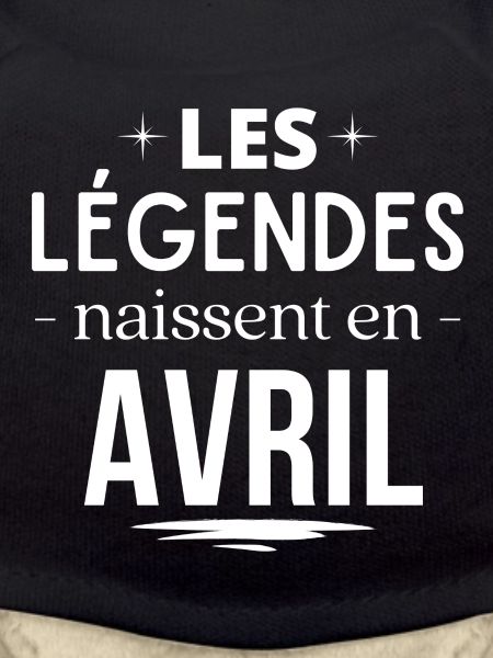 avril, mois de naissance, légende