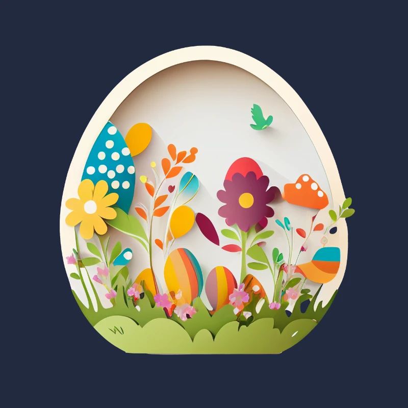 Cute design baby egg for Easter and spring