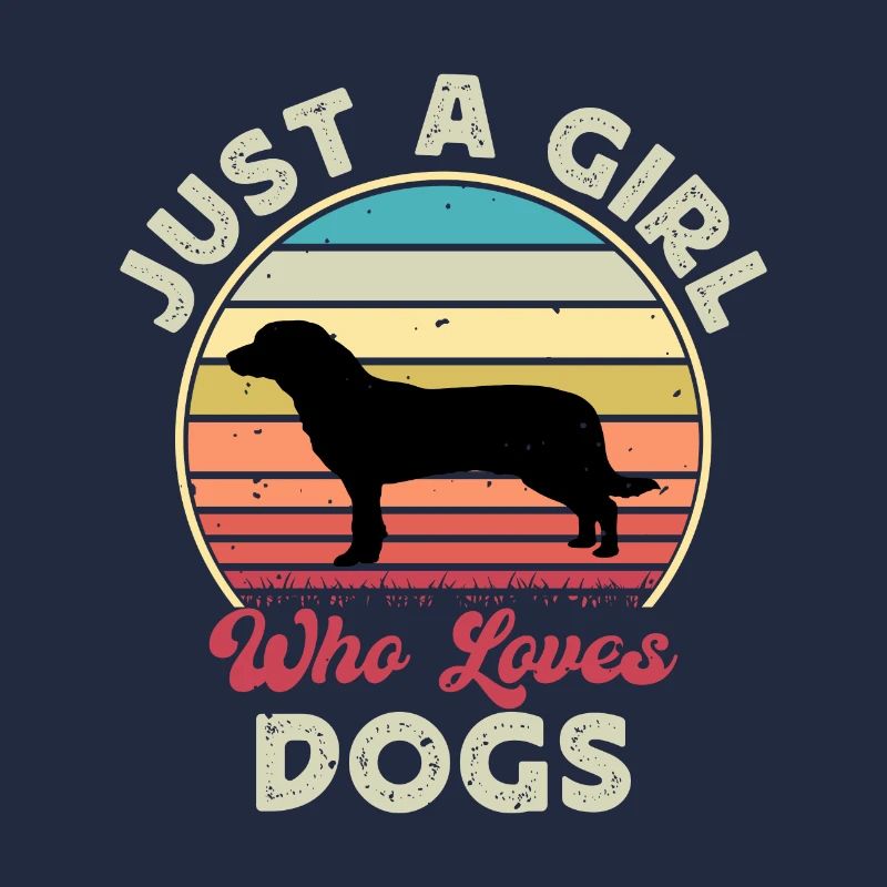 Entlebucher Sennenhund Silhouette Retro Sunset