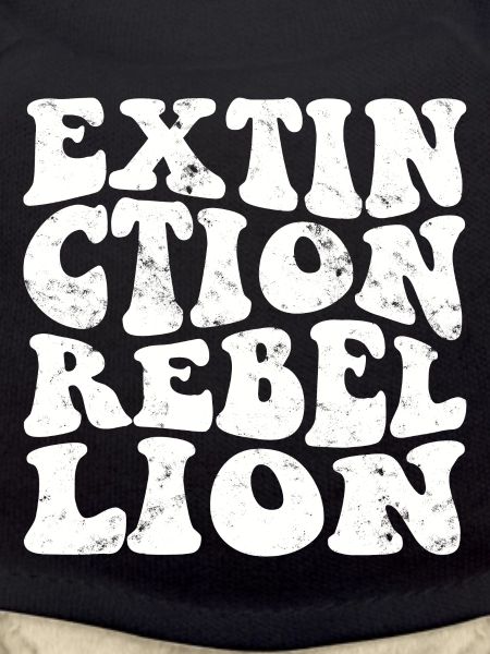 Extinction Rebellion Retro white