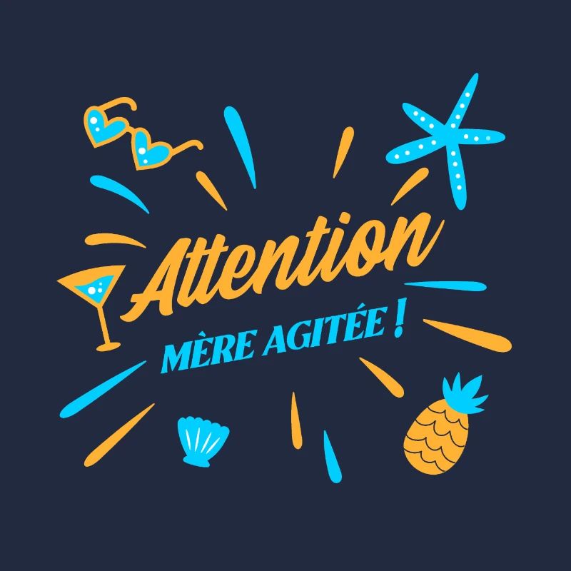 ATTENTION, MÈRE AGITÉE ! (maman, plage)