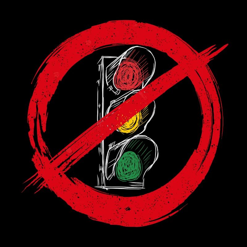 Feu de circulation Panneau d’interdiction gouvernementale