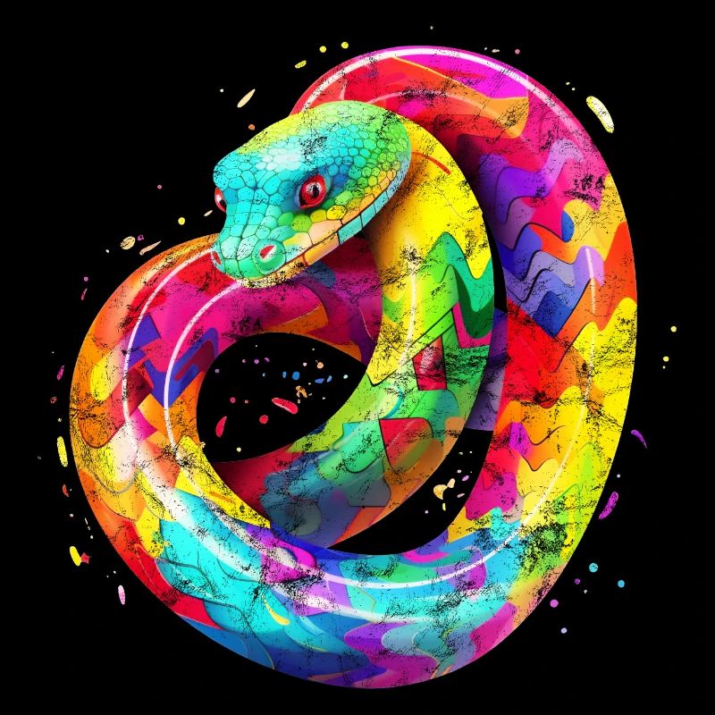 Regenbogen Schlange
