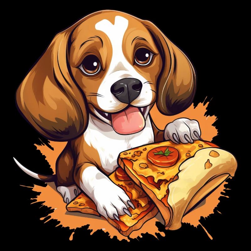 Pizzaliebender Beagle: Unwiderstehlich Süß