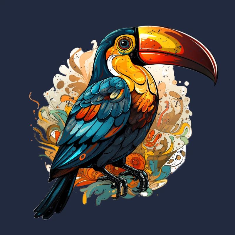Style Toucan rétro