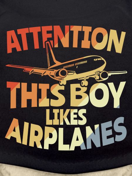 This boy likes airplanes