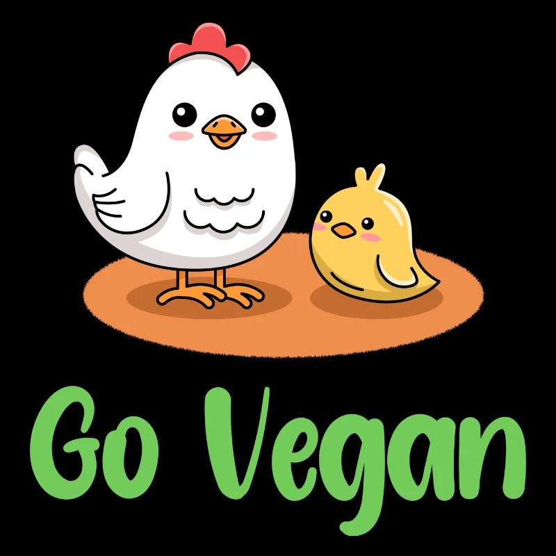 Chicken design for proud vegans