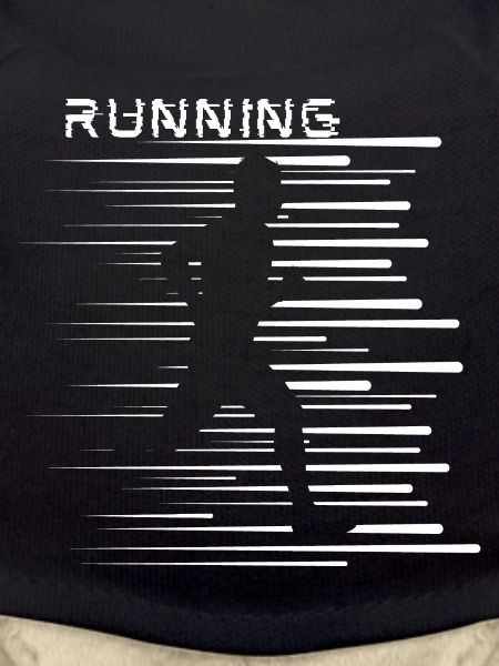 Courir, facile, actif, courir, rayures cool