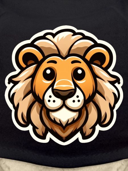 Comic Baby Lion Head