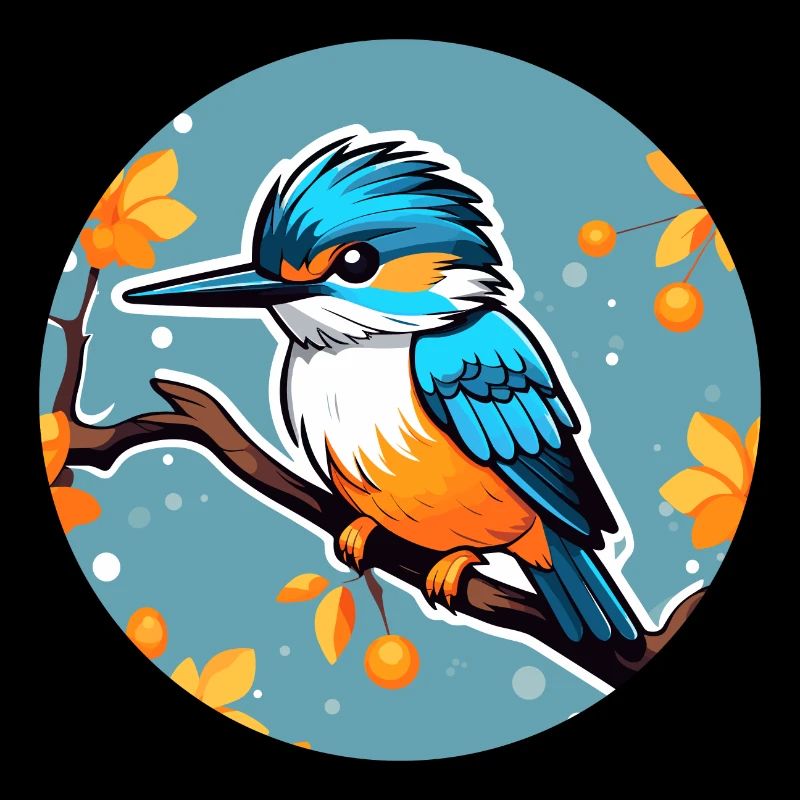 Eisvogel Vogel Zeichnung