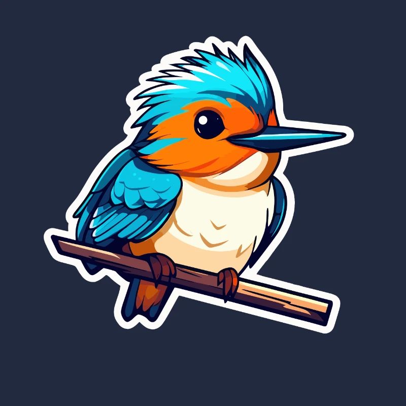 Eisvogel Vogel Zeichnung